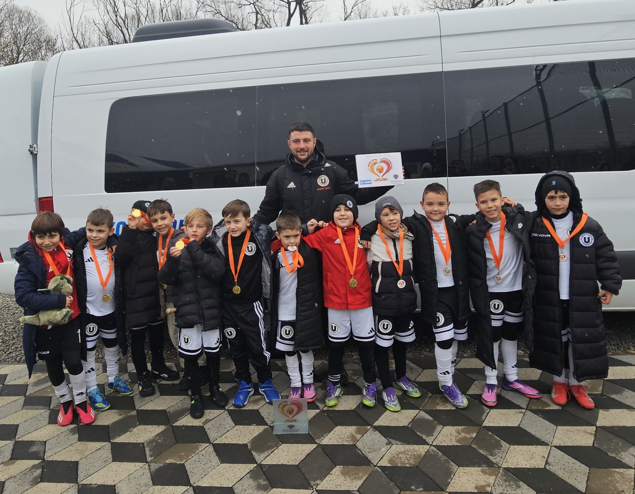 Echipa 2018 Negru pe terenul de fotbal